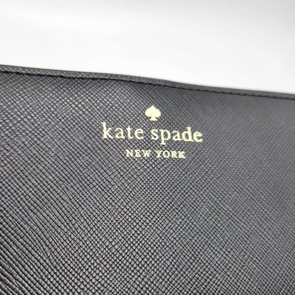 Kate Spade Slim Billfold Wallet - Saffiano Leather - Black - NWT - Picture 3 of 6